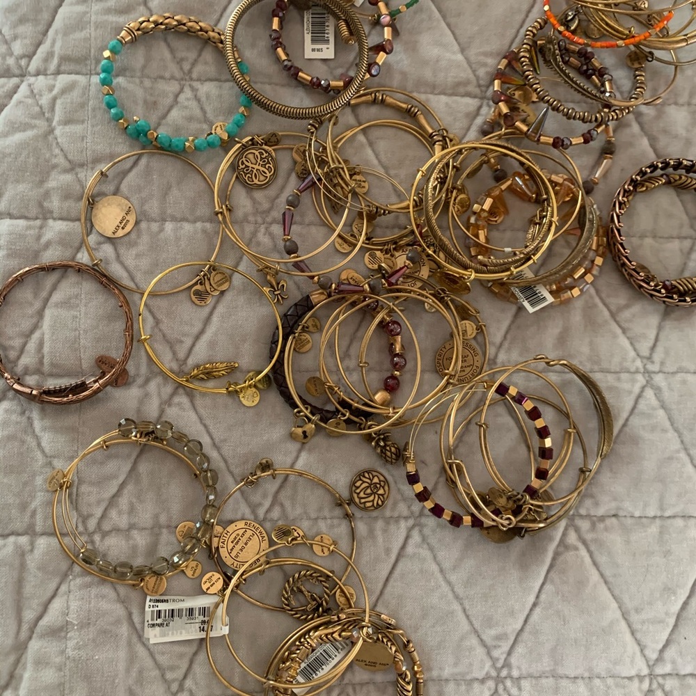 Lot of Alex and Ani bracelets